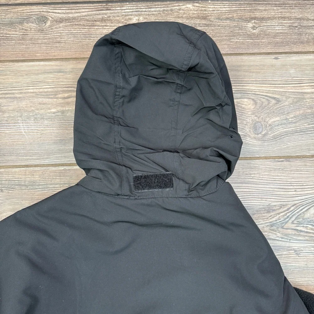 Polo Ralph Lauren‎ Polartec Fleece Jacket Mens XL Black Hybrid Full Zip Hooded